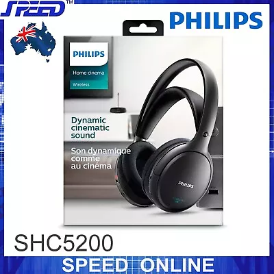 Philips SHC5200 FM Wireless Rechargeable Headphones For TV/Radio/MP3/DVD • $166.50