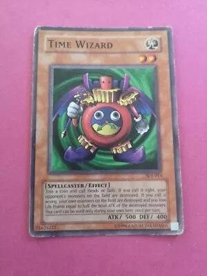 Time Wizard Yu-Gi-Oh Card English SDJ-015 • £3.08