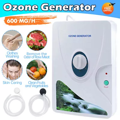 Portable Active Ozone Machine Generator Purifier 600mg/h Water Air Freshening • $59.65