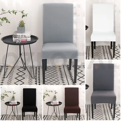 $6.99 • Buy 1/4/6/8Pcs Stretch Dining Chair Cover Removable Slipcover Washable Banquet Event