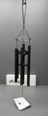 Music Of The Spheres Black/Silver 6 Tube Hawaiian Scale Wind Chimes New Soprano • $99.99