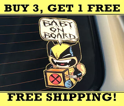 Wolverine Baby On Board X-Men Decal/Sticker • $4.99