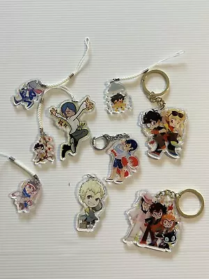 Anime Manga Chibi Keychain Lot Atlus Sega Persona 5   Digimon Mix X9 • $129.90