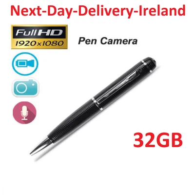 £42.73 • Buy 32GB 1080P HD Pen DVR Cam Hidden Spy Video Camera Recorder Wireless Camcorder