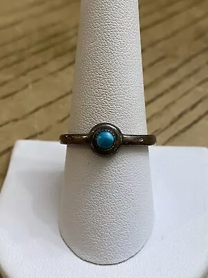 Wheeler Mfg. Designer Signed Vintage 925 Sterling Turquoise Stone Ring Sz 9 • $28