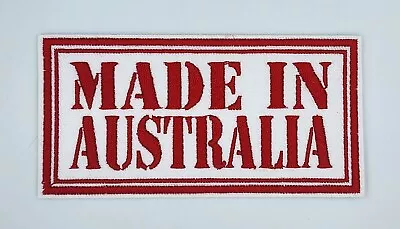 Made In Australia Biker Harley Davidson Vest Embroidered Patch Badge Iron Sew On • $8.50