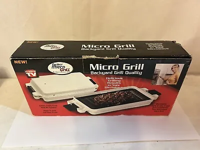 Micro Grill As Seen On TV Microwave Safe Double Sided Grill • $19.99