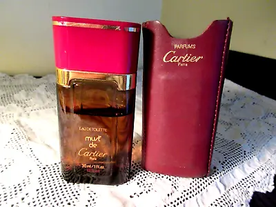 Must De Cartier Vintage Eau De Toilette Splash 30 Ml 1 Oz 80% Full With Case • $79.99