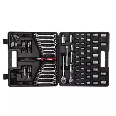 Mechanic Socket Set Tool Kit Drive 137 Piece 1/4 3/8 Repair Home New • $32.76