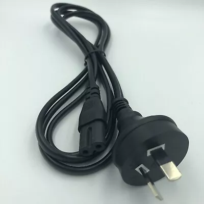 $11.80 • Buy 2 Pin Core Figure 8 IEC-C7 AC Power Cord Cable Lead Plug AU With SAA Approval