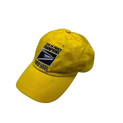 Vintage Tour De France Hat USPS Logo 1999-2003  Champion Yellow Baseball • $14.99