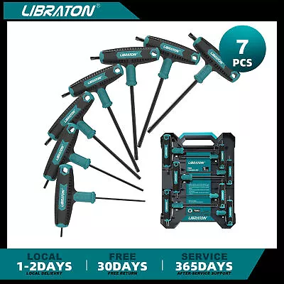 7x T Handle Wrench Set Torx Key 2 Drive Ends Auto Bike Repair Tool W/Box T10-T40 • $22.69