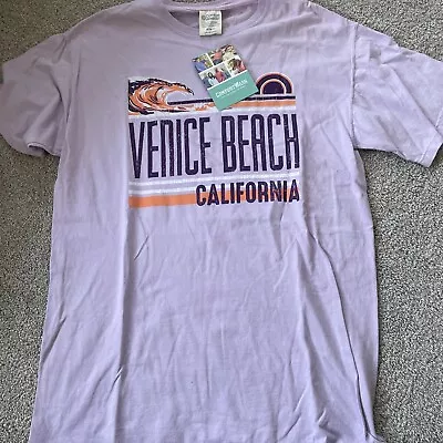 New Venice Beach California Comfort Wash Hanes T Shirt Purple Medium M • $17.59