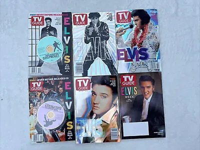 Elvis Presley : LOT OF ELVIS PRESLEY TV GUIDES - 6 • $10