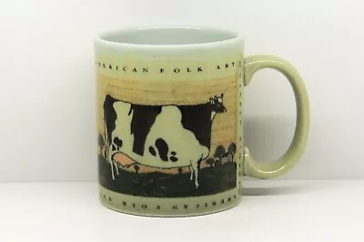 Warren Kimble Cow American Folk Art Mug/Cup Otagiri Japan • $14.95