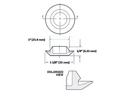 BPF Flush Mount Black PLASTIC Sheet Metal Hole Plug For 1/4  To 2  Hole Size • $6.99