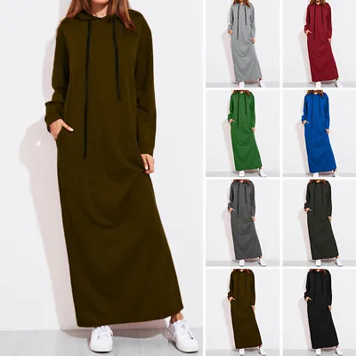 £13.29 • Buy UK STOCK Women's Muslim Abaya Sweatshirt Long Sleeve Hoodies Jumper Dress Kaftan