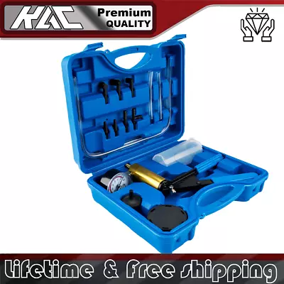 $22.99 • Buy Universal Hand Held Vacuum Pressure Pump Tester Kit Brake Fluid Bleeder Car Set