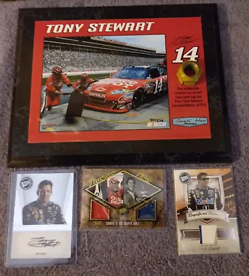 Tony Stewart #14 Autographed Sheet Metal Stewart Andretti Firesuit Card Lug Nut • $27