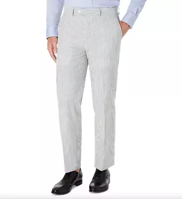 Lauren Ralph Lauren Mens UltraFlex Classic Fit Stretch Seersucker Pants Blue  • $27.28