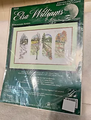 NEW Elsa Williams Counted Cross Stitch Kit #02123  Everchanging Seasons  20 X 12 • $15.99