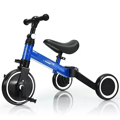 3 IN 1 Kids Tricycle Toddler Trike Convertible 3 Wheels Baby Balance Bike Walker • £34.95