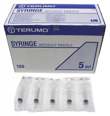 100pcs/box 5ml Disposable TERUMO SYRINGES LUER SLIP PREMIUM NO NEEDLE • $51.17