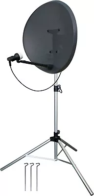 £29.99 • Buy Large Satellite TV Dish Tripod Mount Stand Camping Caravan Sky Freeview + Pegs