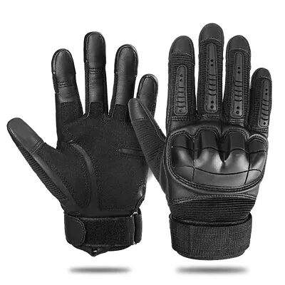 Men's Tactical Gloves Touch Screen Windproof Full Finger Gloves Army Military US • $17.99
