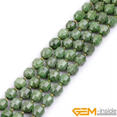 Nature Gemstones Bicone Faceted Spacer Loose Beads For Jewelry Making 15  8mm • $39.84