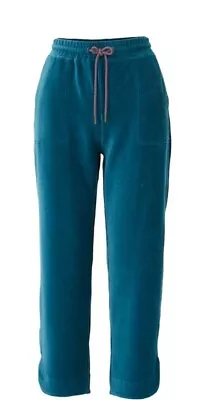 NWT Women's Med. Dark Teal Get Inspired Velour Crop Pants Matilda Jane Clothing • $30