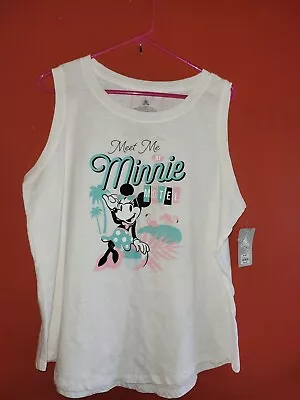 Disney Parks Meet Me At The Minnie Mouse Motel Vacation Tank Top Ladies Large  • $19.99