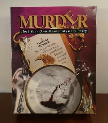 Murder A La Carte - A Vintage Murder - Host A Murder Mystery BePuzzled 1994 NEW • $32.99