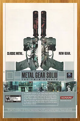 2004 Metal Gear Solid: The Twin Snakes Gamecube Print Ad/Poster Promo Art  • $14.99