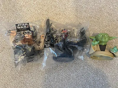 Star Wars Episode 1 LOT 3 Cup Toppers Darth Maul R2D2 Taco Bell KFC Pizza Hut • $10