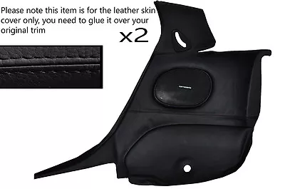 Black Stitch 2x Rear Door Cards Leather Skin Covers Fits Mazda Rx7 Fd3s 92-02 • $664.71