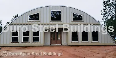 $22999 • Buy DuroSPAN Steel 55'x56'x19' Metal Quonset DIY Home Building Kits Open Ends DiRECT