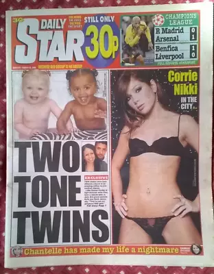 DAILY STAR 22 February 2006 - Louise Cliffe (Page 3) Katie & Sophie Price CBB • £3.99