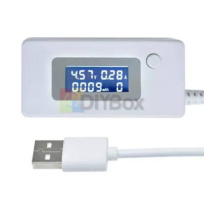 USB LCD Display Tester Voltmeter Ammeter Voltage Current Power Capacity Detector • $0.99