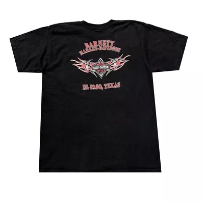 Vintage 2000s Harley Davidson El Paso Texas Pocket T-Shirt Black Size XL • $20