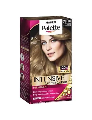 Napro Palette 8-0 Medium Blonde Hair Colour 115ml • £9.37