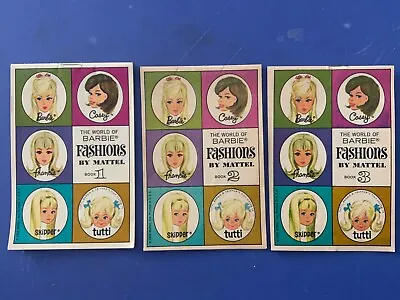 Vintage 1966 World Of Barbie Fashions Booklets Lot Of 3 Different 1 2 3 • $18.88