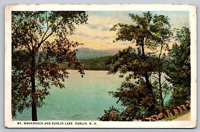 Mt. Monadnock And Dublin Lake View Dublin New Hampshire Postcard • $3.89