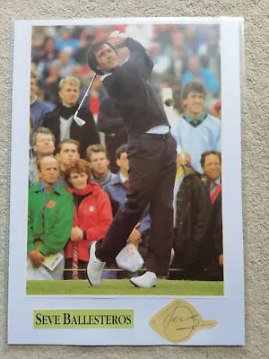 £89.95 • Buy Seve Ballesteros Golf Legend Hand-signed Photocard (2)