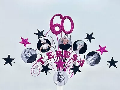 Glittered Stars Cake Topper Decoration Spray Marilyn Monroe 40th 50th 60th 004 • £14.99