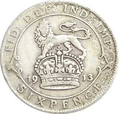 £8.99 • Buy 1911 To 1919 George V Lucky Silver Sixpences Choice Of Year / Date