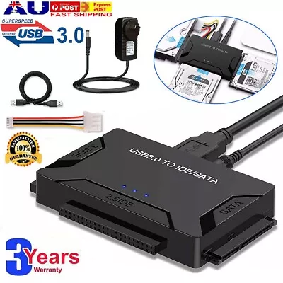 USB 3.0 To IDE/SATA 2.5 /3.5  Converter Supported Hard Drives External Adapter • $14.99
