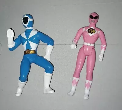 Mcdonalds Power Rangers Lot Lightspeed Blue Mighty Morphin Pink Vintage  :(C3) • $10