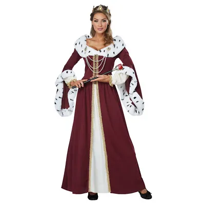 Womens Royal Storybook Queen Medieval Costume • $33.80