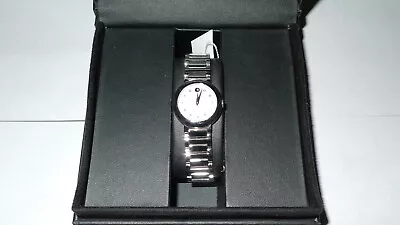 Movado 0606789 Concerto Silver Dial Diamond Accent Ladies Watch • $236.97